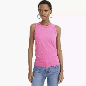 J. Crew Vibrant Pink Tie Back Tank Top